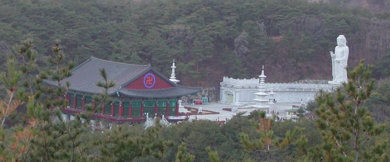 Donghwasa Temple from afar