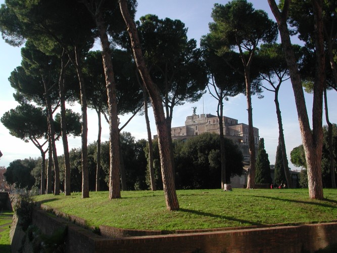 Sant'Angelo from the park behind
