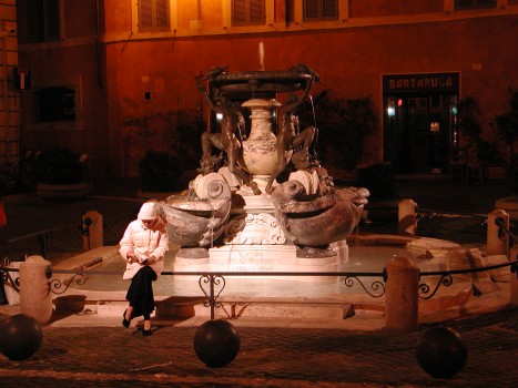 Anya at the Tortoise Fountain